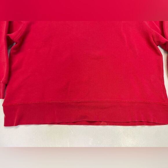 VINTAGE Heart Logo Sweatshirt Women Small Red Distressed 90s - Picture 13 of 15